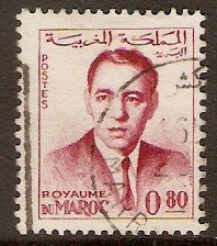Morocco 1962 80f Lake - King Hassan II series. SG120.